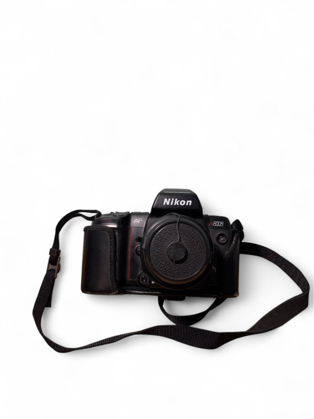 Nikon AF 8008 F-801 35mm SLR film camera with 50mm lens vintage